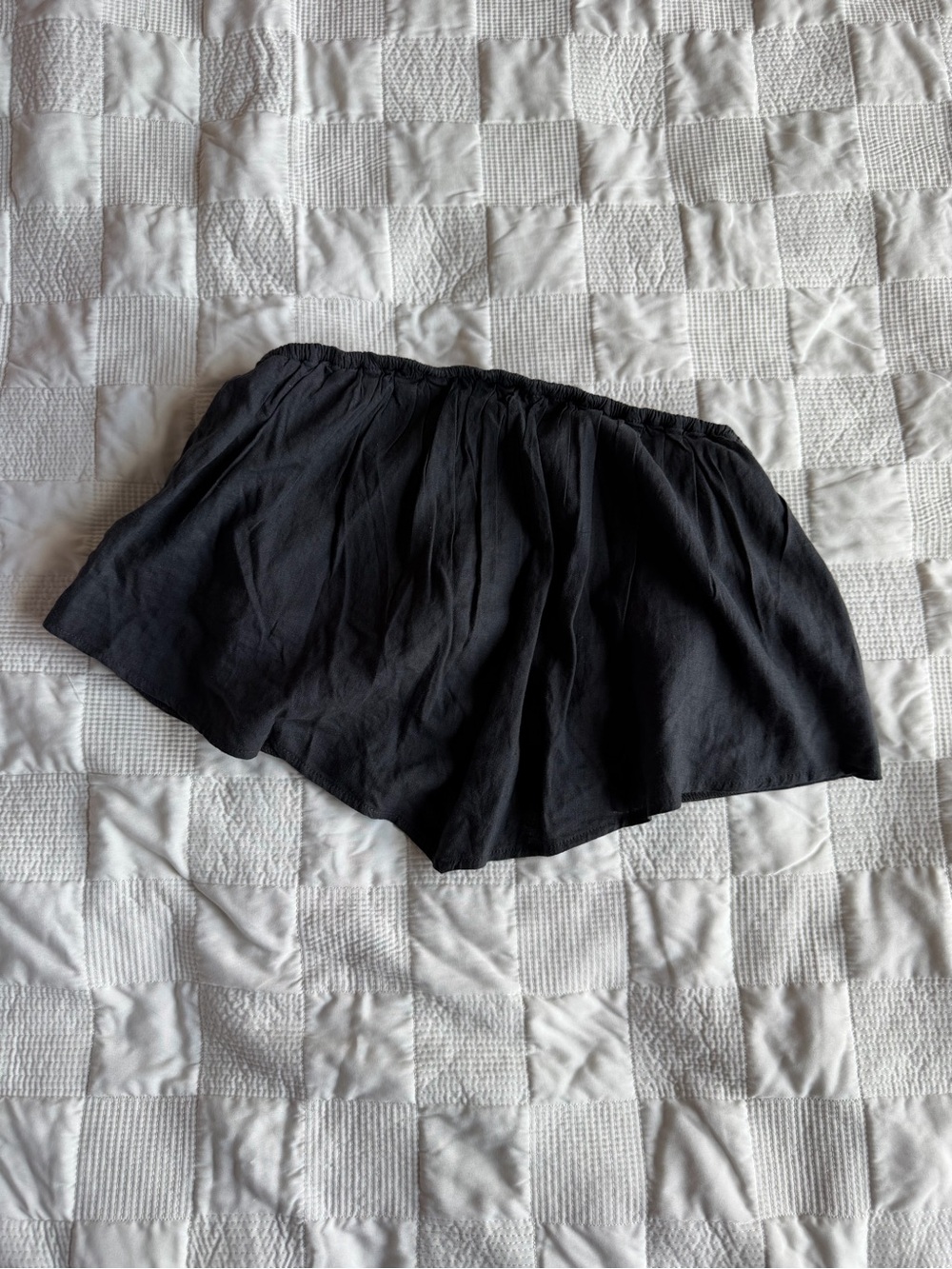 aerie Black Cropped Tube Top